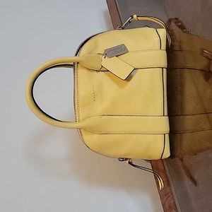 Yellow Coach Handbag